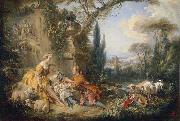 Francois Boucher Charms of Country Life Spain oil painting artist